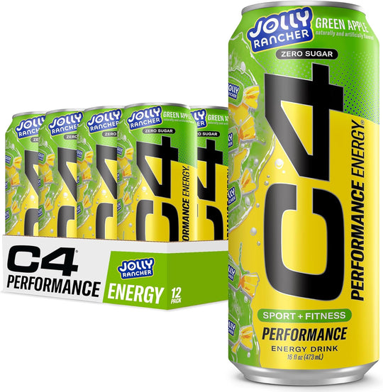 Cellucor 12-Pack C4 Carbonated RTD - Jolly Rancher Green Apple
