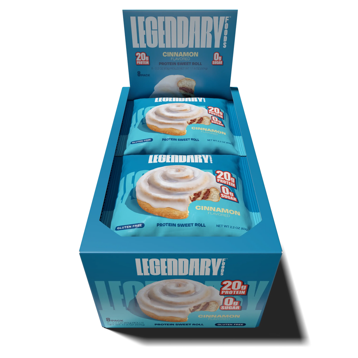 Legendary Foods 8-Pack Protein Sweet Roll Cinnamon