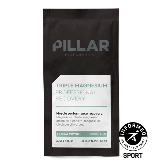 Pillar Performance Triple Magnesium Pouch, Lemon Lime powder