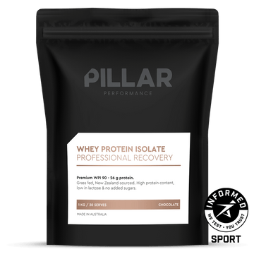 Pillar Performance Whey Protein Isolate, Chocolate powder