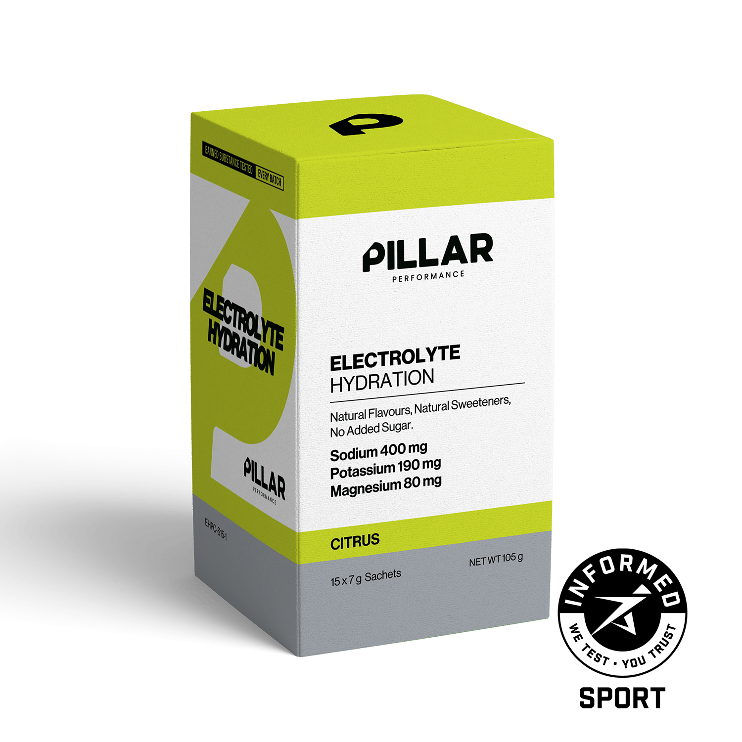 Pillar Performance Electrolyte Hydration, Citrus powder