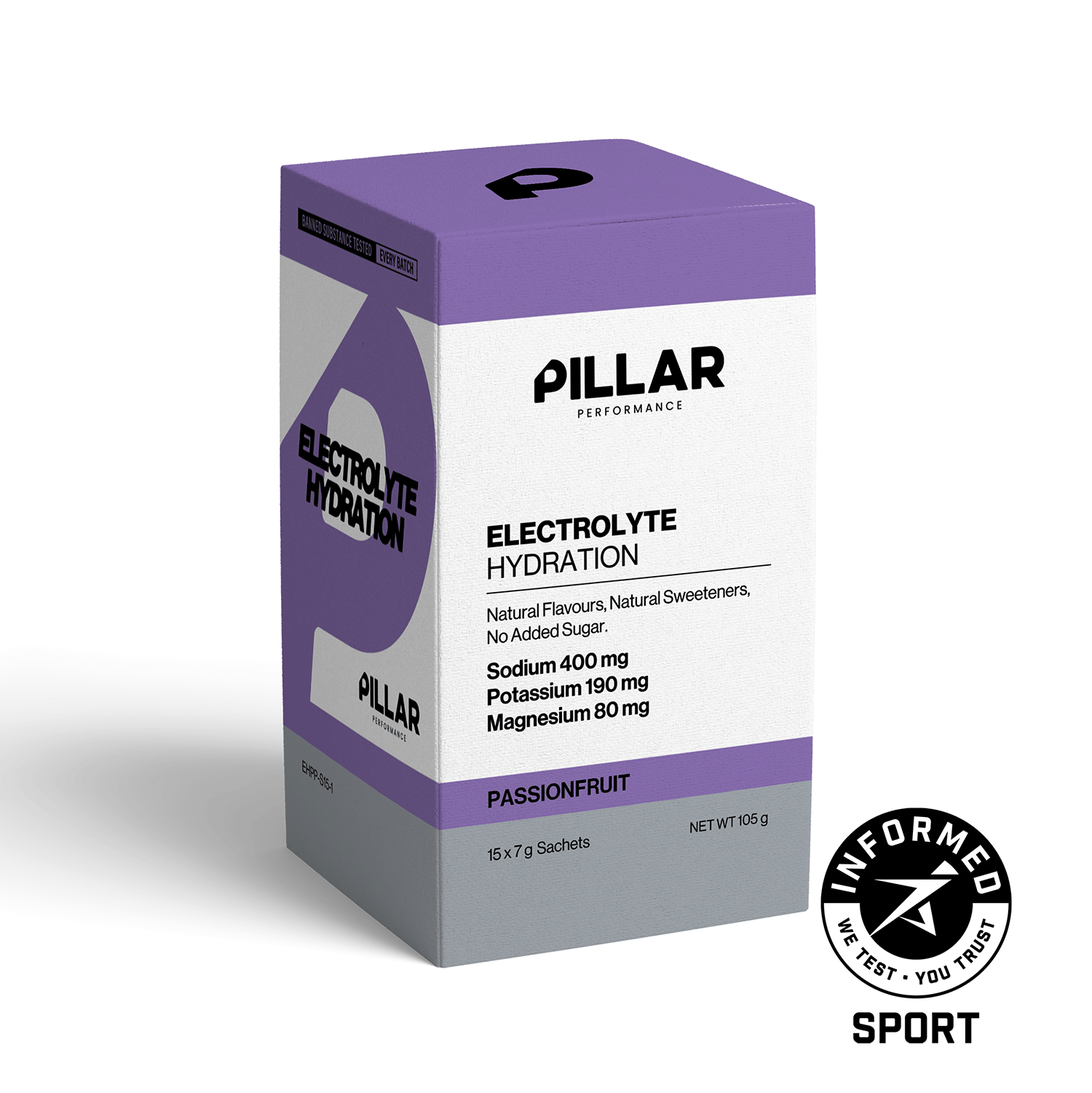 Pillar Performance Electrolyte Hydration, Passionfruit powder