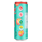 Alani Nu Alani Energy, Juicy Peach — side of pack