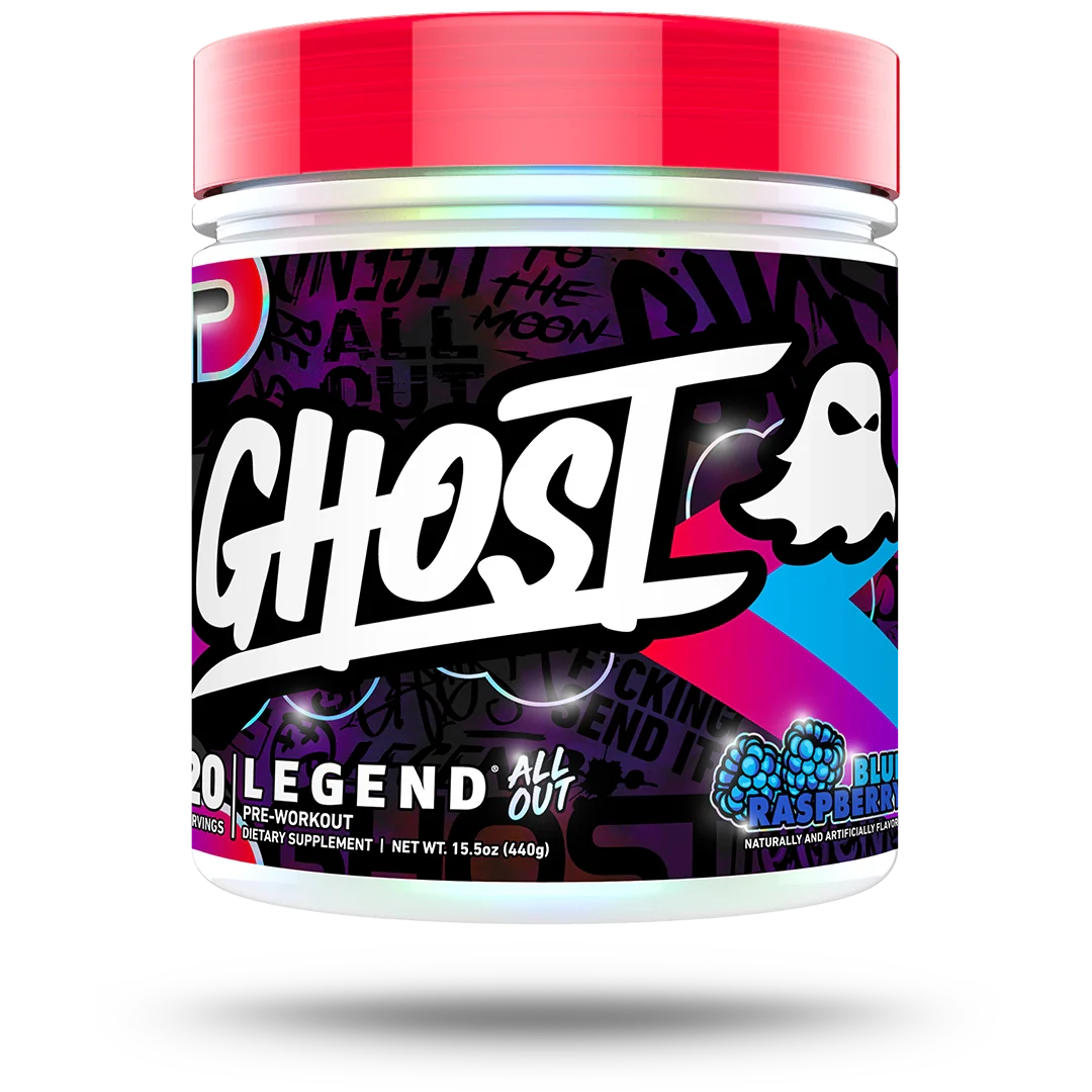 Ghost Legend All Out V2, Blue Raspberry powder