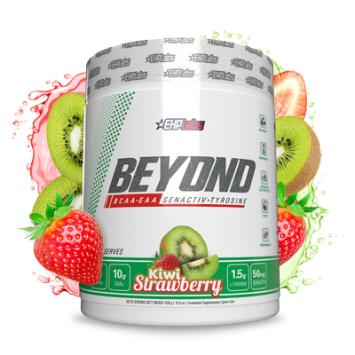 EHPlabs Beyond BCAA+EAA Kiwi Strawberry front, 426g, NZ Supps