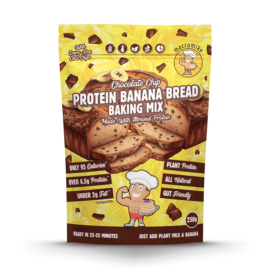 Macro Mike Baking Mix Choc Chip Banana Bread 250g front of pack