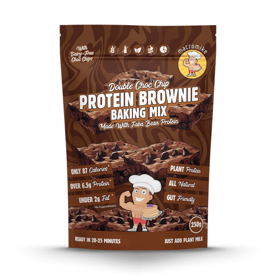 Macro Mike Baking Mix Double Choc Chip Brownie 250g front of pack