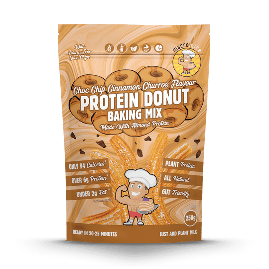 Macro Mike Baking Mix Choc Chip Cinnamon Churro 250g front of pack