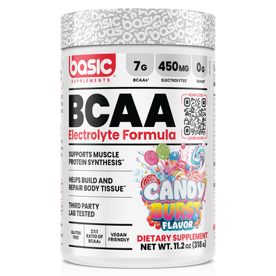 Basic Supplements BCAA, Candy Burst powder, 306g, NZ Supps