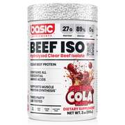 Basic Supplements Beef Isolate whey protein powder, Cherry Cola, 908g, NZ Supps