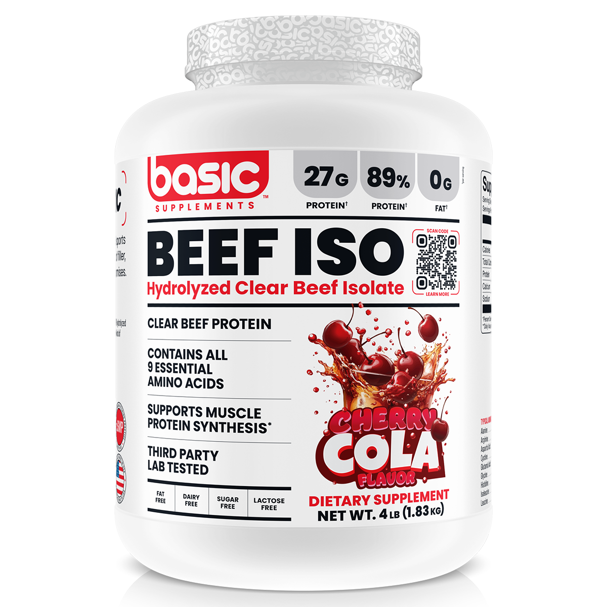 Basic Supplements Beef Isolate, Cherry Cola