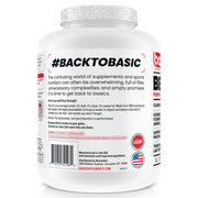 Basic Supplements Beef Isolate, Cherry Cola — side of pack