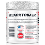 Basic Supplements Burn, Blueberry Ice Tea — side of pack