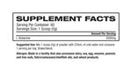 Basic Supplements Glutamine supplement facts and nutrition panel