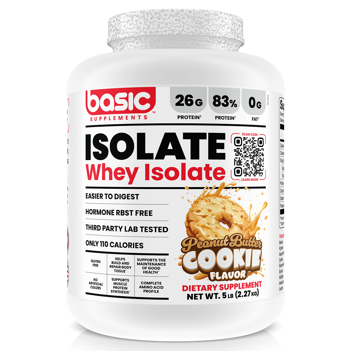 Basic Supplements Isolate, Peanut Butter Cookie