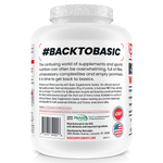 Basic Supplements Isolate, Caramel Cold Brew — side of pack