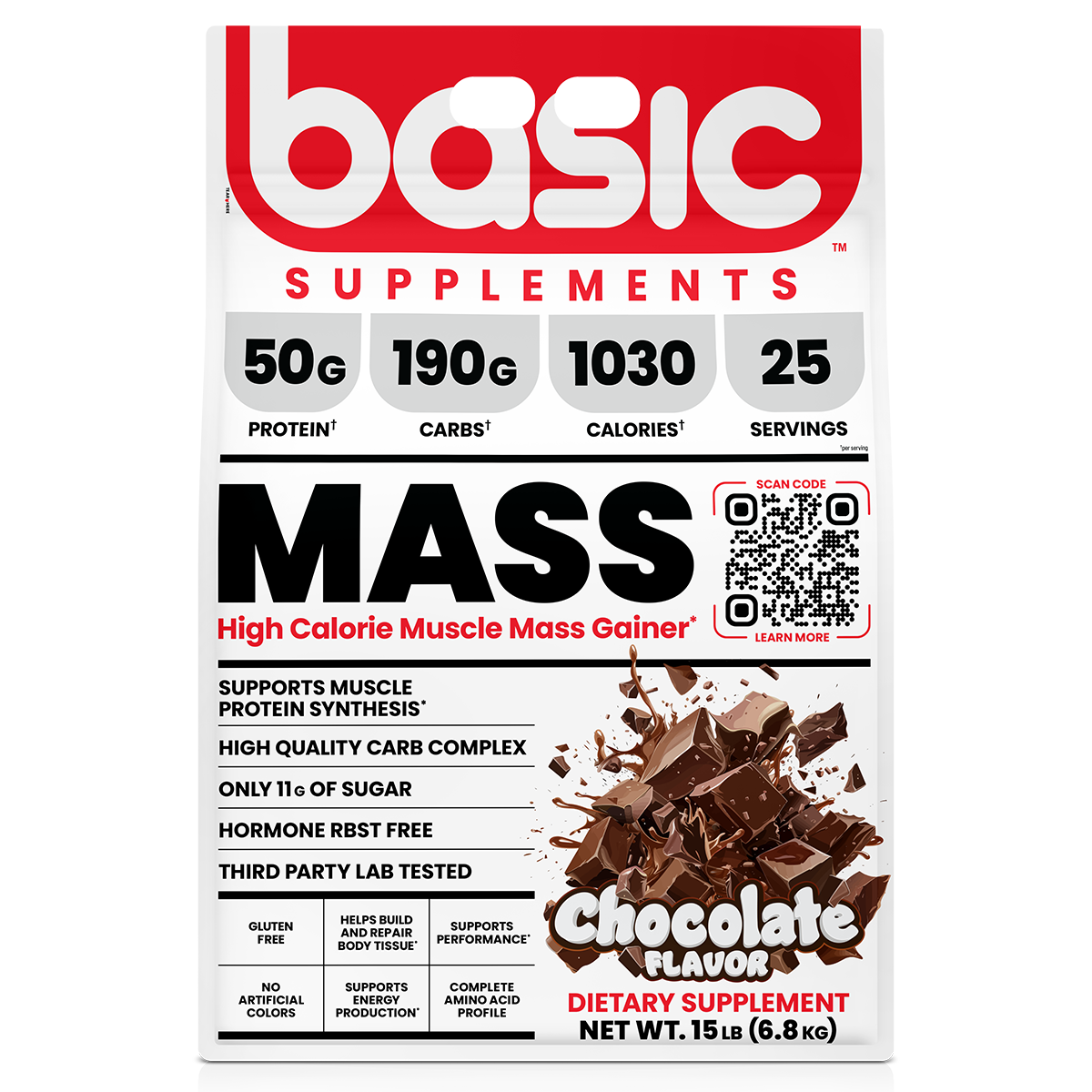 Basic Supplements Mass Gainer, Chocolate