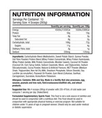 Basic Supplements Mass Gainer Chocolate supplement facts and nutrition panel