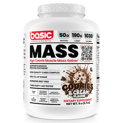 Basic Supplements Mass Gainer, Cookie N Cream powder