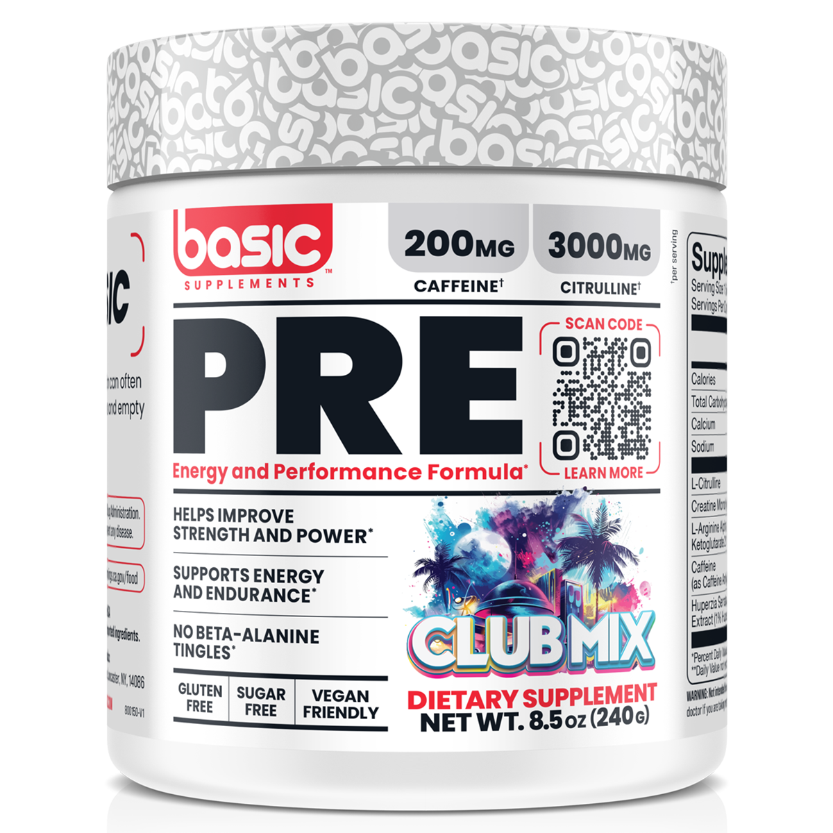 Basic Supplements Pre, Club Mix New