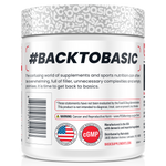 Basic Supplements Pre, Club Mix New — side of pack