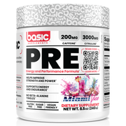 Basic Supplements Pre pre-workout, Miami Vice powder, 240g, NZ Supps