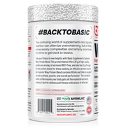 Basic Supplements Whey 2lb, Blue Mashmellow, 2lb 908g — side of pack