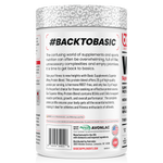 Basic Supplements Whey 2lb, Dubai Chocolate New — side of pack