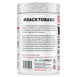 Basic Supplements Whey 2lb, Vanilla — side of pack