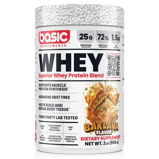 Basic Supplements Whey 2lb, Baklava New