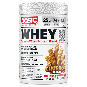 Basic Supplements Whey 2lb, Churros New