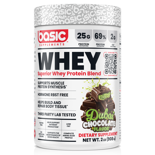 Basic Supplements Whey 2lb, Dubai Chocolate New