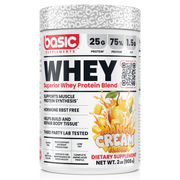 Basic Supplements Whey 2lb whey protein powder, Mango Cream New, 908g, NZ Supps