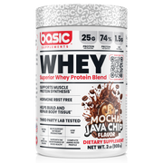 Basic Supplements Whey 2lb whey protein powder, Mocha Java Chip New, 908g, NZ Supps