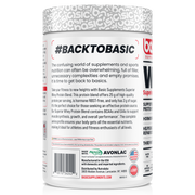 Basic Supplements Whey 2lb, Mocha Java Chip New — side of pack