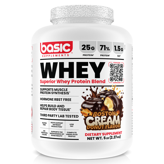 Basic Supplements Whey 2lb, Boston Cream Donut
