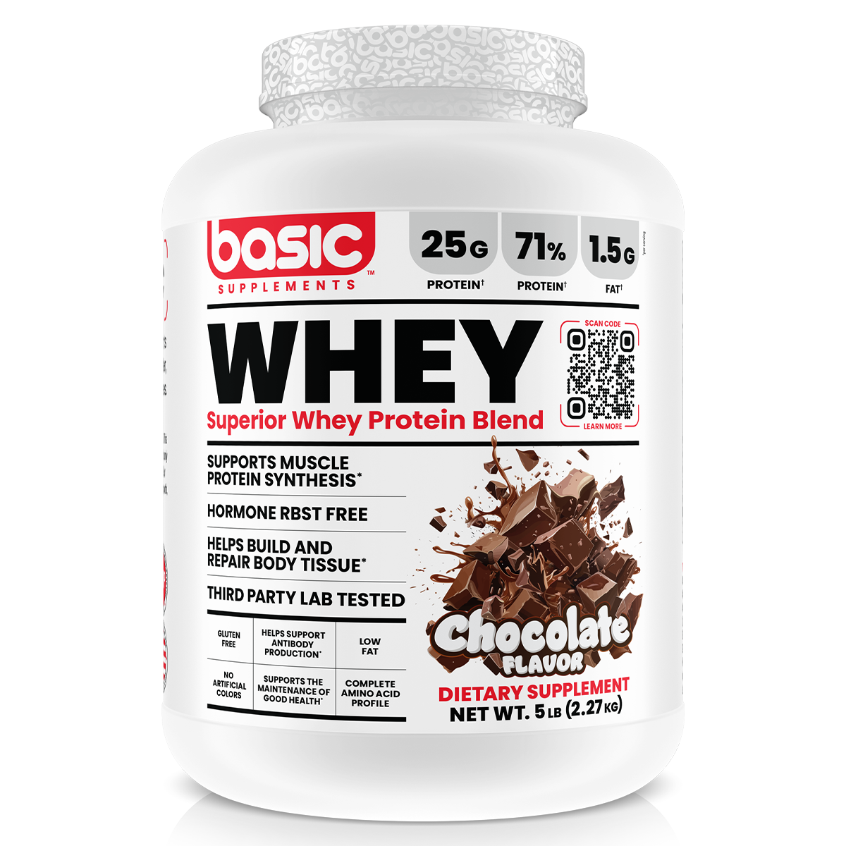 Basic Supplements Whey 2lb, Chocolate