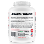 Basic Supplements Whey 2lb, Chocolate — side of pack