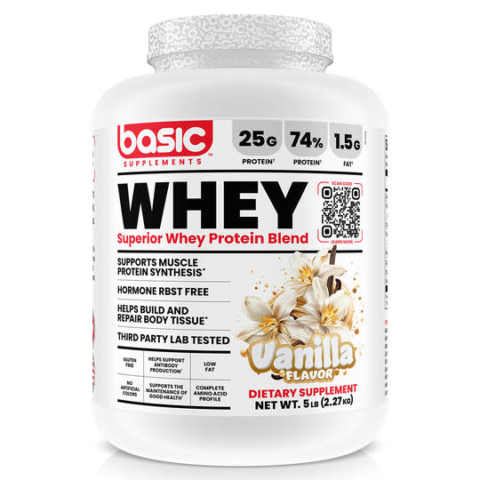 Basic Supplements Whey 2lb, Vanilla