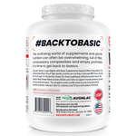 Basic Supplements Whey 2lb, Churros New — side of pack