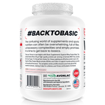 Basic Supplements Whey 2lb, Mango Cream New — side of pack