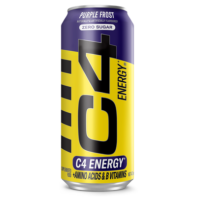 Cellucor C4 Carbonated RTD energy drink, Purple Frost ready-to-drink, NZ Supps