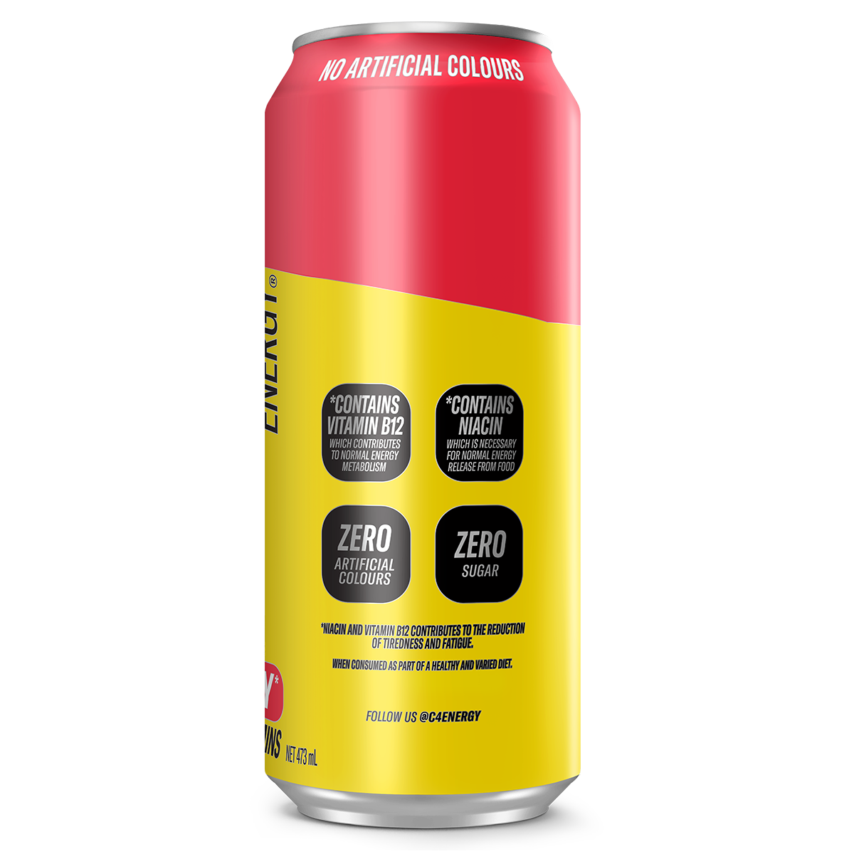 Cellucor C4 Carbonated RTD, Strawberry Watermelon — side of pack