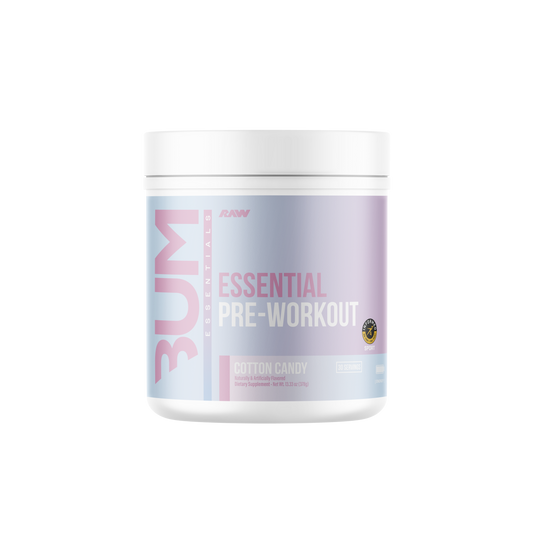RAW Nutrition Essential Pre-Workout, Cotton Candy powder
