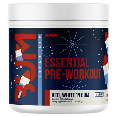CBUM Essential pre-workout, White N Burn powder, 420g, NZ Supps