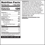 Quest Cheese Crackers supplement facts and nutrition panel