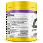 Cellucor C4 Energy + Amino, Grape — side of pack