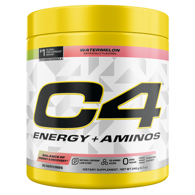 Cellucor C4 Energy + Amino, front of pack, 249g, NZ Supps
