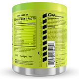 Cellucor C4 Original, Green Apple — back of pack