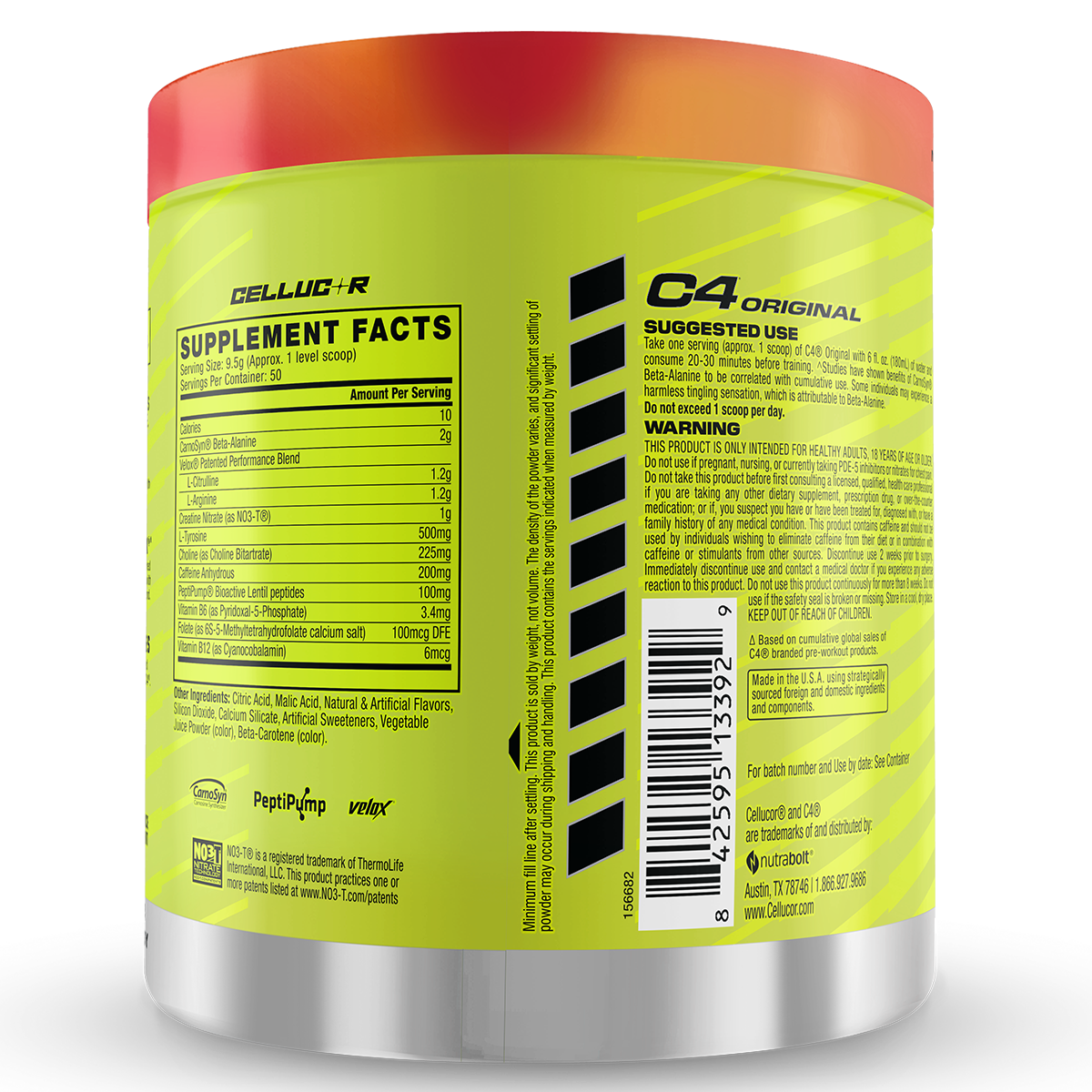 Cellucor Cellucor C4 Original fruit punch back of pack
